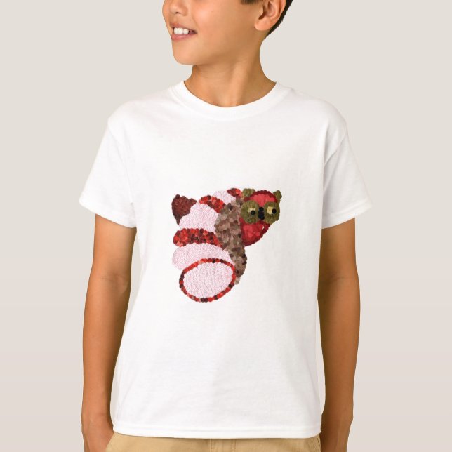 Uggla Kids' Hanes TAGLESS® T-Shirt (Framsida)
