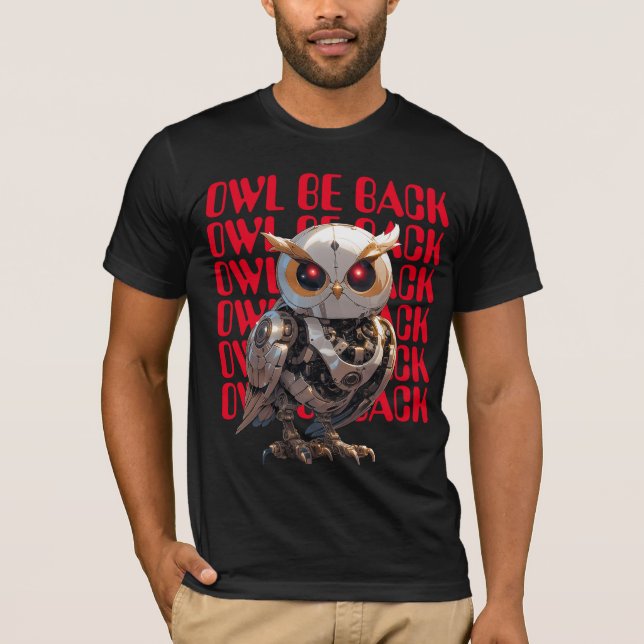 Uggla kommer tillbaka t shirt (Framsida)