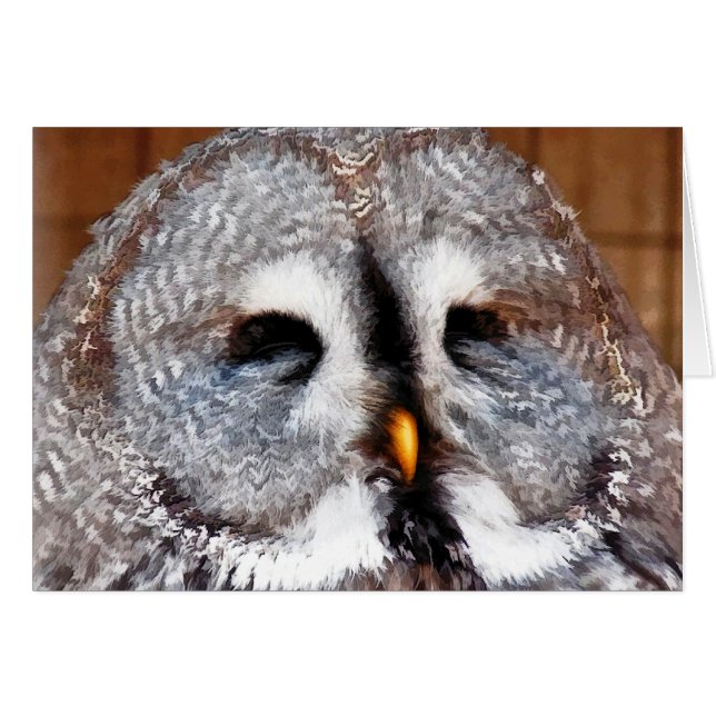 UGGLA-KORT HÄLSNINGSKORT (Framsidan Horizontal)