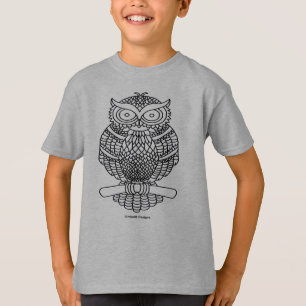 Uggla (levande) - Pojkars grundläggande t-shirt