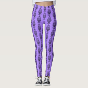 Uggla (lila) - Leggings