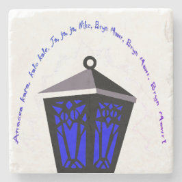 Uggla Lykta Stenkoft - Mörkblå Stenunderlägg