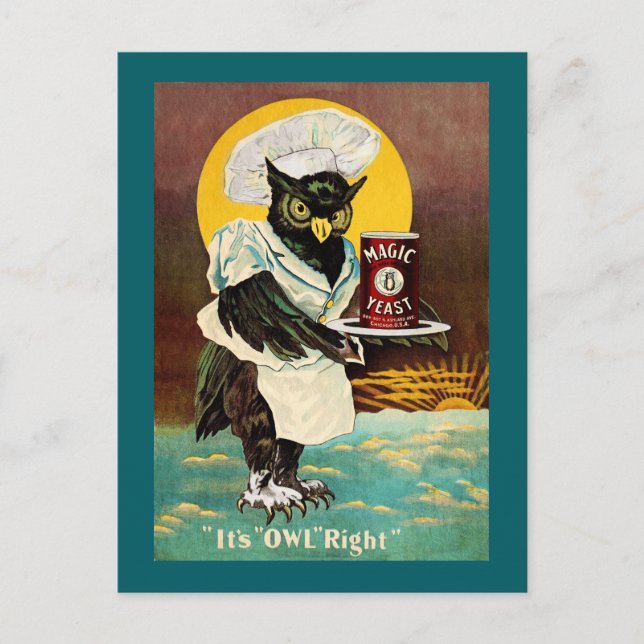 Uggla Magic Yost Vykort (Framsida)