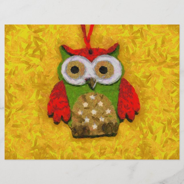 Uggla målning reklamblad (Framsidan)