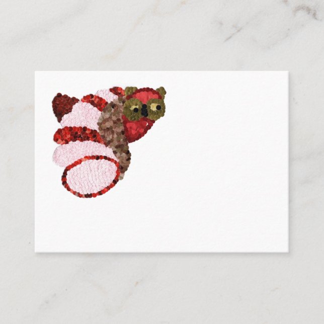 Uggla månkort tidsbeställning kort (Framsida)