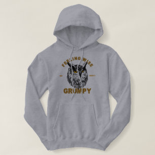 Uggla, med en känsla av vishet men mest grumlig t shirt