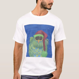 Uggla med Santa Hat T Shirt