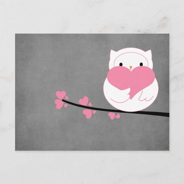 Uggla med vykort för hörnet (Framsida)