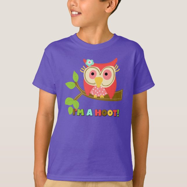 Uggla mig förmiddag en dyft t shirt (Framsida)