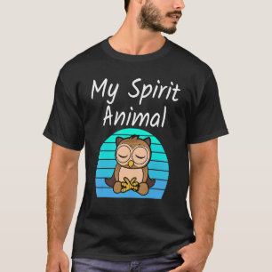 Uggla Mitt andliga djuravslappnande medling Yoga U T Shirt