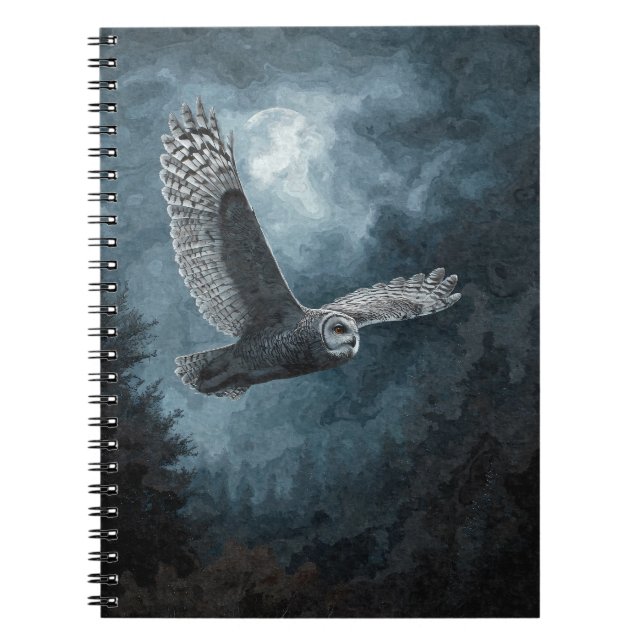 Uggla Moonlit-flygplansdator Anteckningsbok (Framsidan)