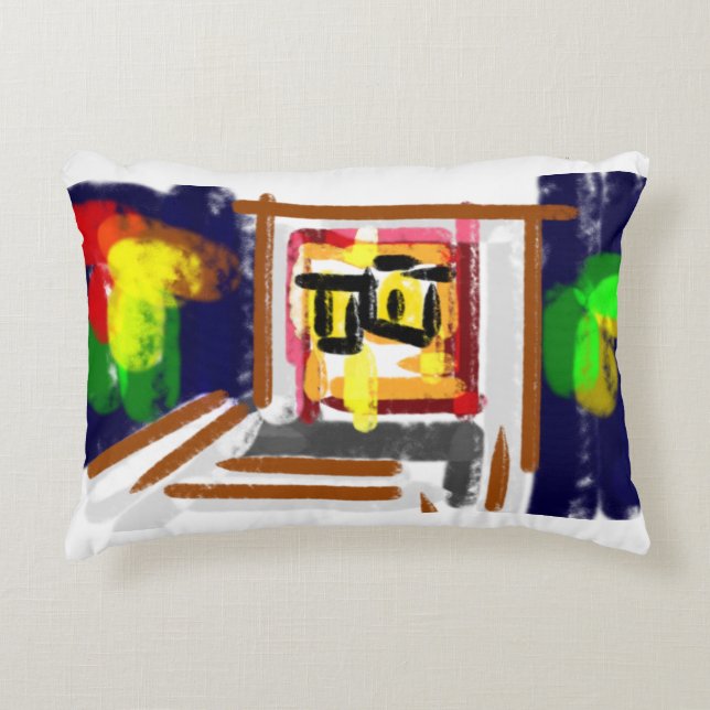 Uggla nattmoln prydnadskudde (Framsidan)