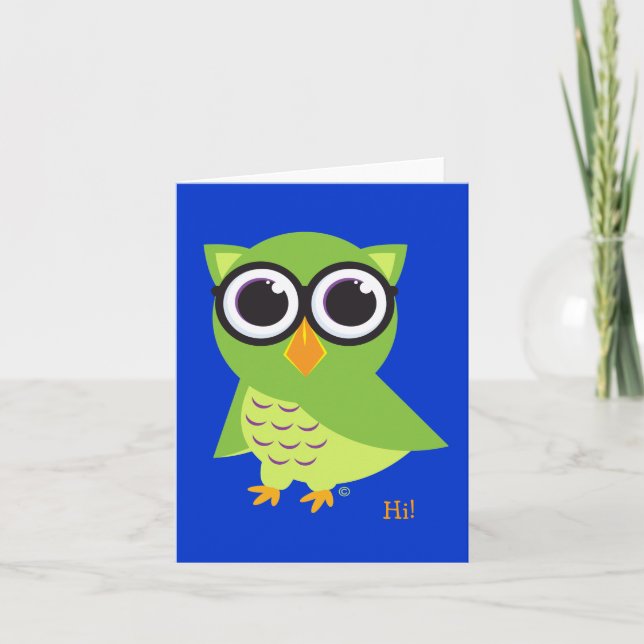 Uggla Notecard Kort (Framsida)