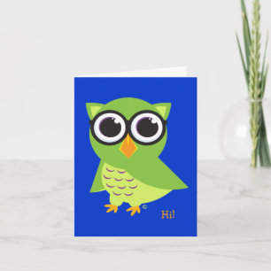 Uggla Notecard Kort
