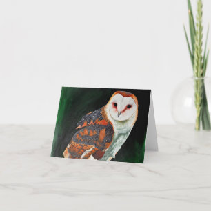 Uggla notecard kort