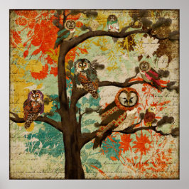 Uggla Oak Art Poster