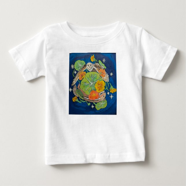 Uggla och chipmunkskjorta t shirt (Framsida)