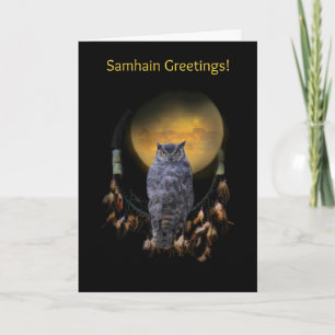 Uggla och Drömfångare Samhain Kort