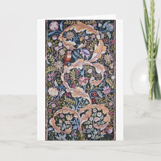 Uggla och Flowers, William Morris Kort (Framsida)