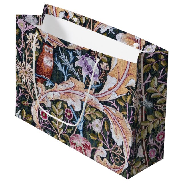 Uggla och Flowers, William Morris Large Gift Bag (Framsidan Vinklad)