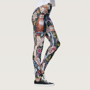 Uggla och Flowers, William Morris Leggings