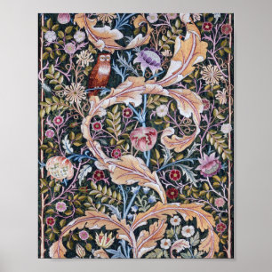 Uggla och Flowers, William Morris Poster