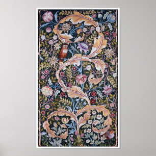 Uggla och Flowers, William Morris Poster