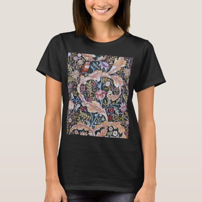 Uggla och Flowers, William Morris T Shirt (Framsida)