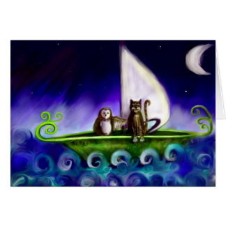 uggla och kortet för kissebarnkammarerim hälsningskort