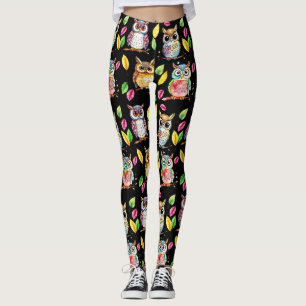 Uggla och Löv Watercolor Leggings