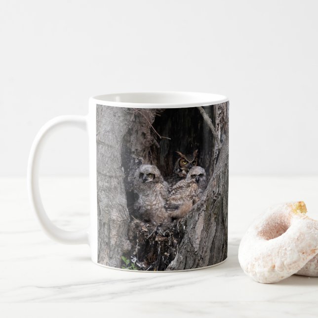Uggla och Owlets Kaffemugg (Med munk)