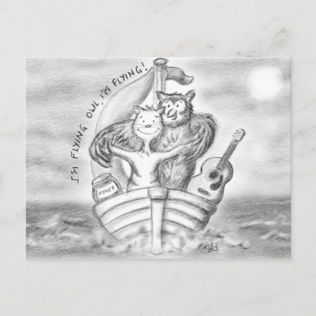Uggla och Pussycat-kanalen Titanic Vykort (Framsida)