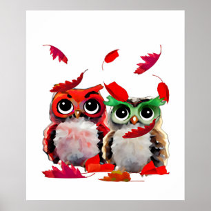Uggla och Röda Löven Poster