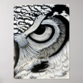 Uggla öga (höger) poster