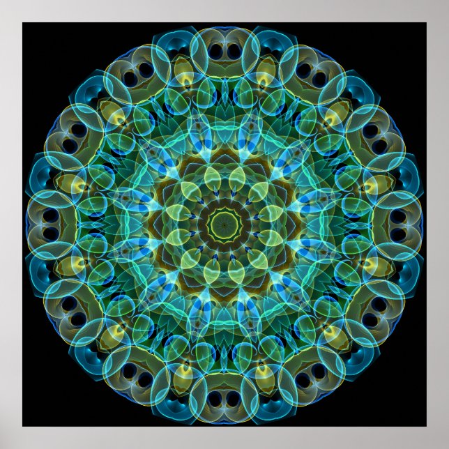 Uggla Öga kaleidoskop Poster (Framsidan)