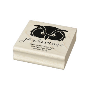 Uggla öga logotyp stämpel