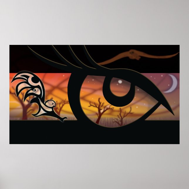 uggla öga poster (Framsidan)