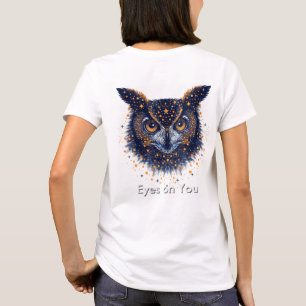 Uggla Ögon på Dubbla-sidig grafik T-Shirt