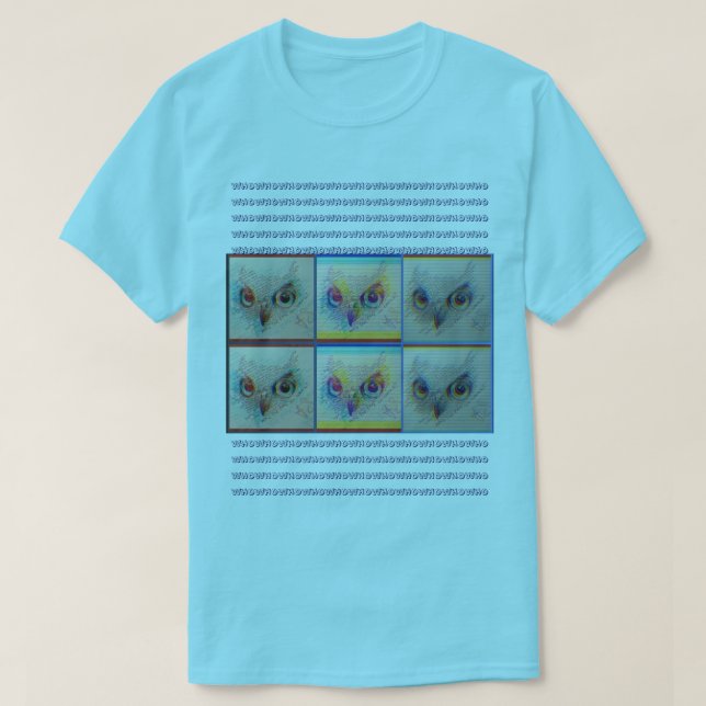 Uggla ögon "Vem pratar du med?" T Shirt (Design framsida)
