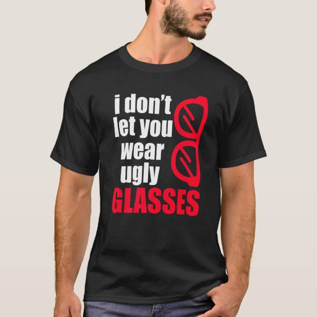 Uggla Optiker Oftalmolog Kontaktlinser T Shirt (Framsida)