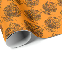 Uggla (orange) - Presentpapper