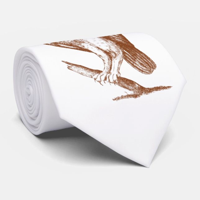 Uggla på gren slips (Rullad)