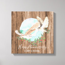 Uggla Personlig Canvastryck