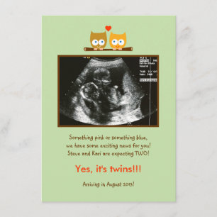 Uggla Photo Gravid-meddelande Meddelande