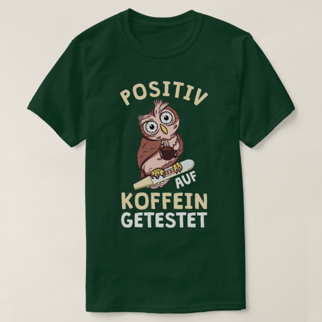 Uggla positivt på koffeinprovade Office Nurse 2 T Shirt (Design framsida)