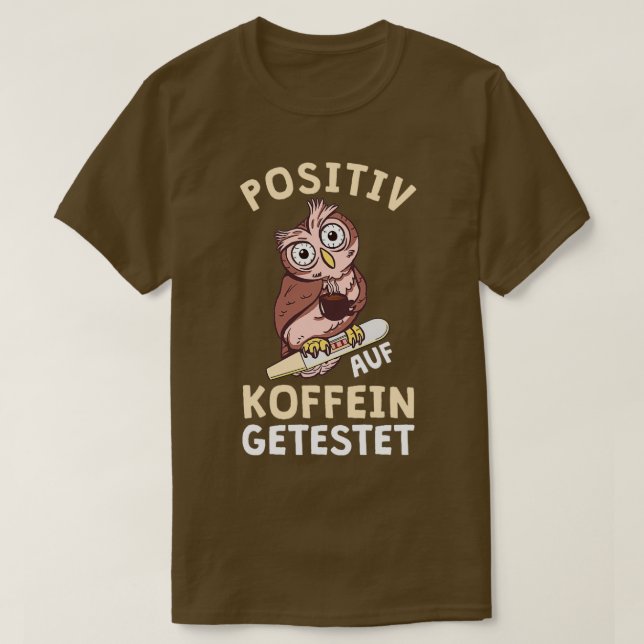 Uggla positivt på koffeinprovade Office Nurse T Shirt (Design framsida)