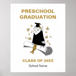 Uggla Preschool / Kindergarten Studenten Ceremony Poster