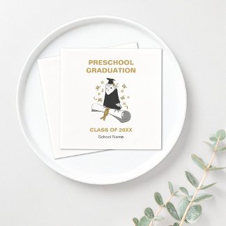 Uggla Preschool / Kindergarten Studentfest Pappersservett