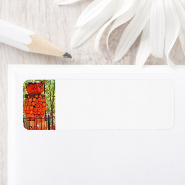 Uggla Pumpkins-returadressetikett Returadress Etikett (Insitu)