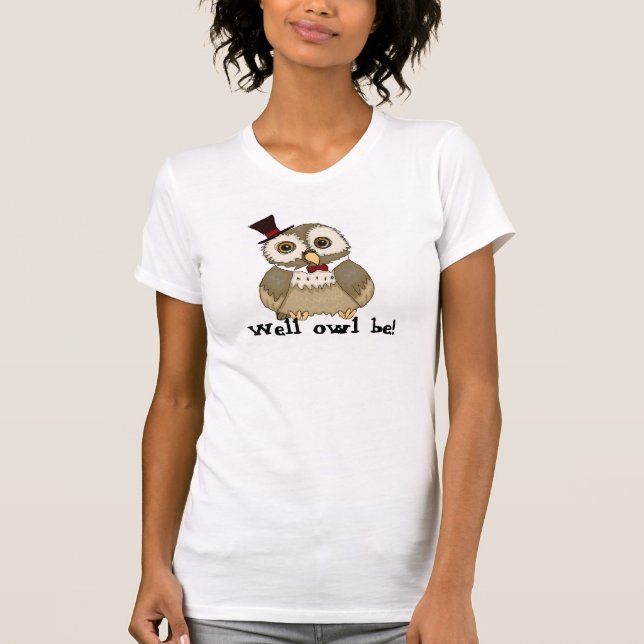 uggla pun tshirt t-shirt (Framsida)